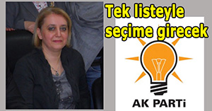 AK Parti'de tek aday