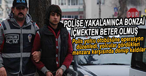 POLİSTEN YOLCU OTOBÜSÜNE OPERASYON