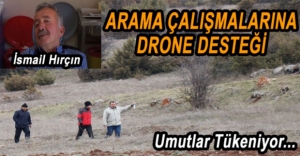 ALZHEİMER HASTASI ADAM İÇİN 'DRONE'LU ÇALIŞMALAR SÜRÜYOR