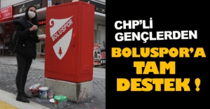 CHP'Lİ GENÇLERDEN BOLUSPOR'A DESTEK