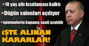 KABİNE TOPLANTISI SONRASI ALINAN ÖNEMLİ KARARLAR...