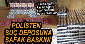 POLİSTEN DEPOYA ŞAFAK BASKINI