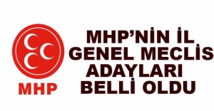 MHP'NİN İL GENEL MECLİS ADAYLARI..