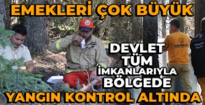 BOLU'DAKİ ORMAN YANGINI KONTROL ALTINA ALINDI...