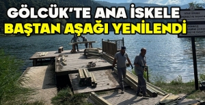GÖLCÜK'TE ANA İSKELE  BAŞTAN AŞAĞI YENİLENDİ