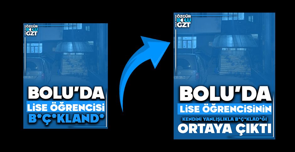 BOLU'DA 16 YAŞINDAKİ GENÇ KENDİNİ BIÇAKLADI