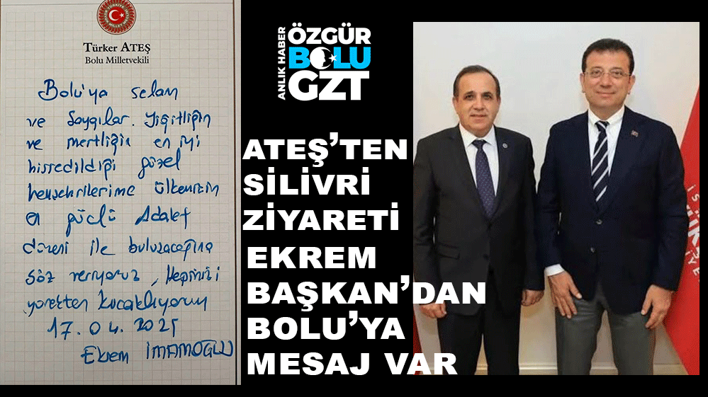 İMAMOĞLU BOLU'YA SELAM GÖNDERDİ....