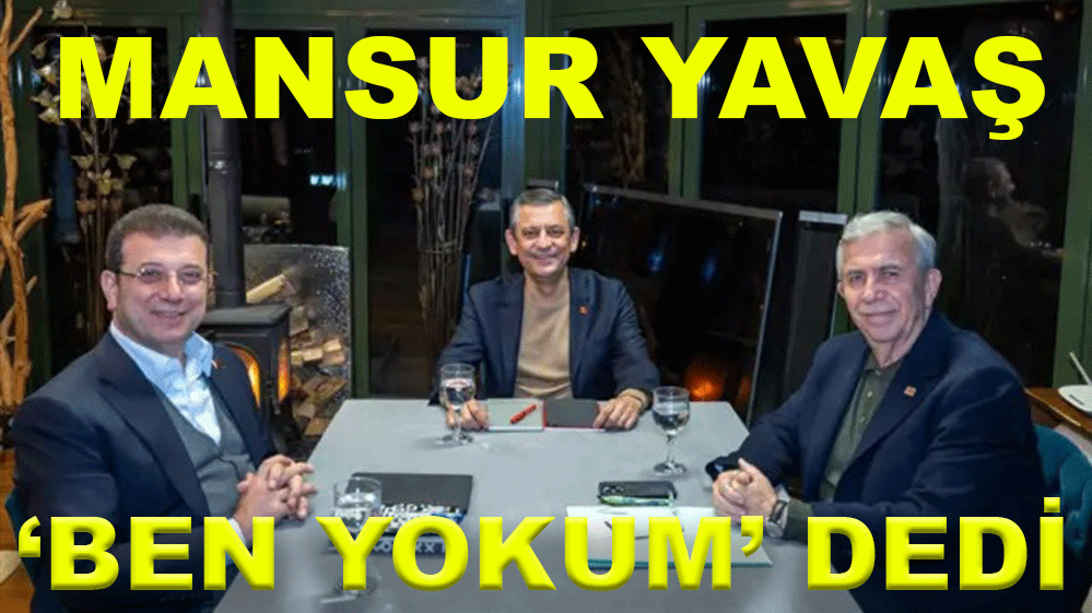 MANSUR YAVAŞ YARIŞTAN ÇEKİLDİ....