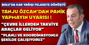 TANJU ÖZCAN'DAN PANİK YAPMAYIN UYARISI