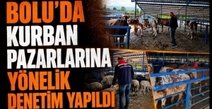 BOLU'DA KURBAN PAZARLARINA YÖNELİK DENETİM YAPILDI
