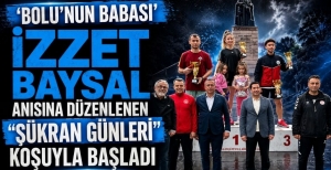 ‘BOLU'NUN BABASI' İZZET BAYSAL ANISINA DÜZENLENEN "ŞÜKRAN GÜNLERİ" KOŞUYLA BAŞLADI