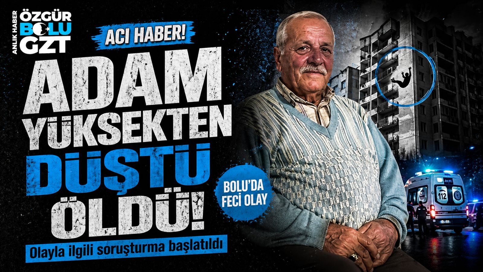 BOLU'DA ACI OLAY GÜNEŞ PANELİ TAMİR EDİYORDU....