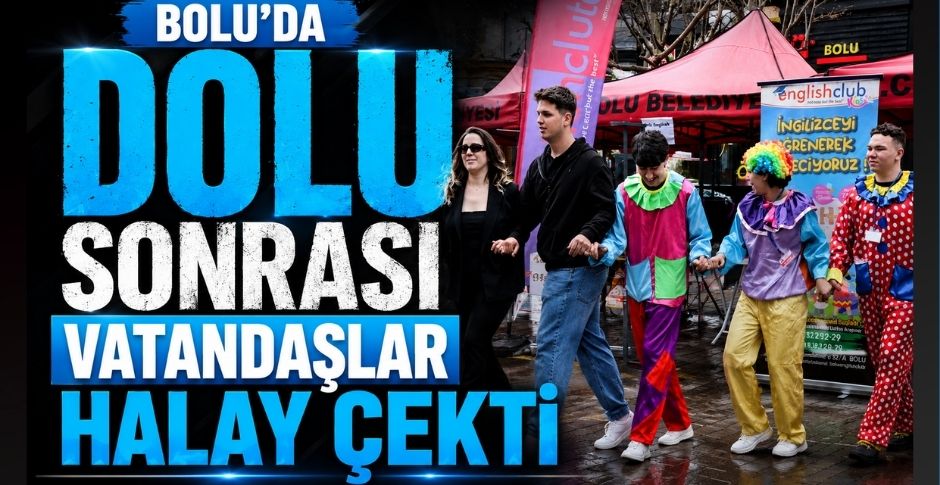 BOLU'DA DOLU SONRASI VATANDAŞLAR HALAY ÇEKTİ