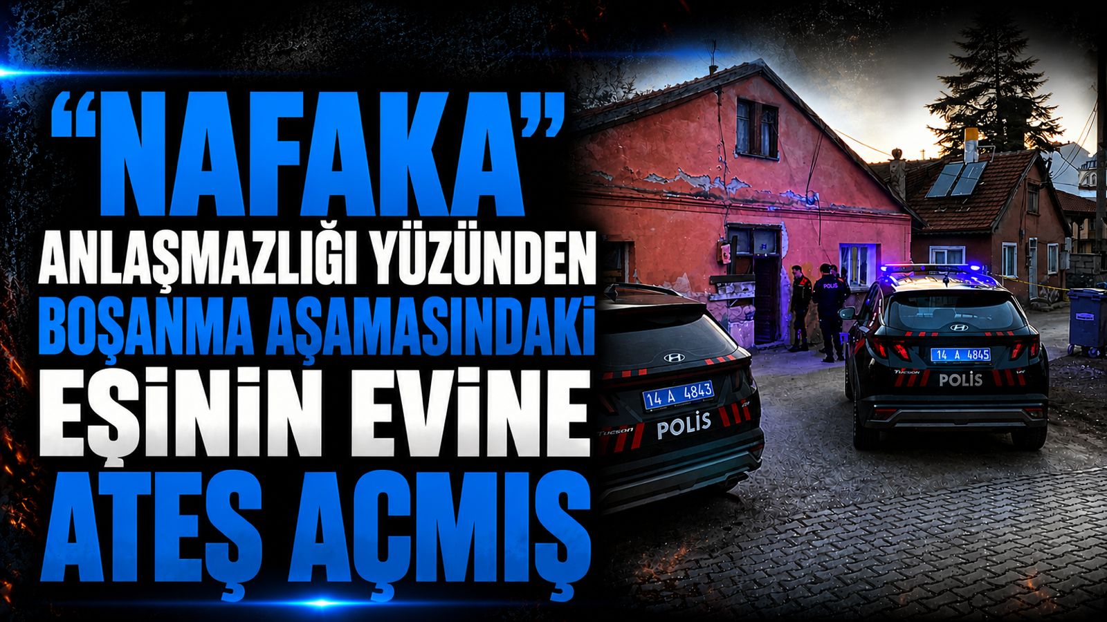 BOLU'DA EŞİNİN EVİNE KURŞUN YAĞDIRAN KOCA YAKALANDI...