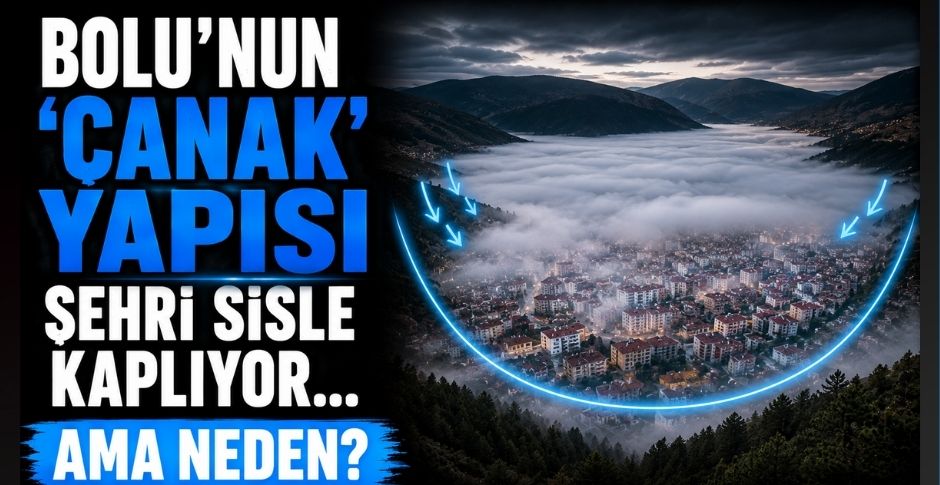 BOLU'NUN 'ÇANAK' YAPISI ŞEHRİ SİSLE KAPLIYOR.... AMA NEDEN?