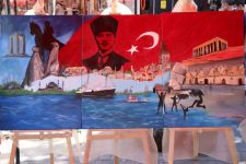 YURTTA KALAN KIZLARIN ÜRETTİĞİ EL EMEĞİ ÜRÜNLER BEĞENİ TOPLADI